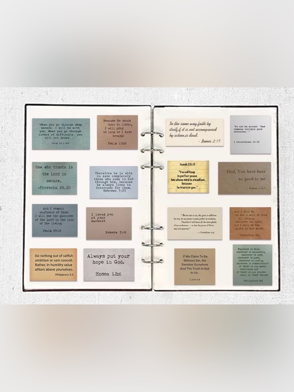 Scripture Card Set — Neutral Pastel Colors - Picture 4 of 4